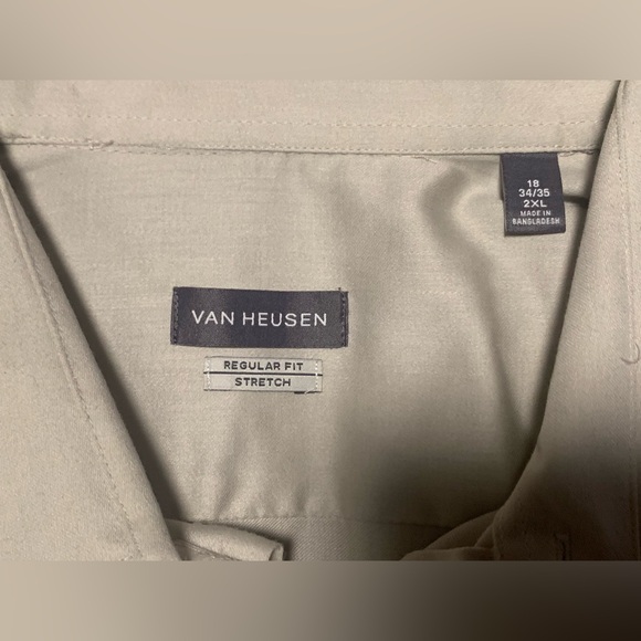 Van Heusen Mens Antique Regular Fit Stretch LS Button Down Shirt NEW Size 2XL - Picture 3 of 7